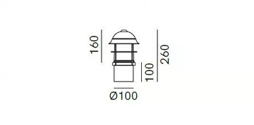 GARDEN 245.41 - Metal bollard light by Il Fanale - view 3